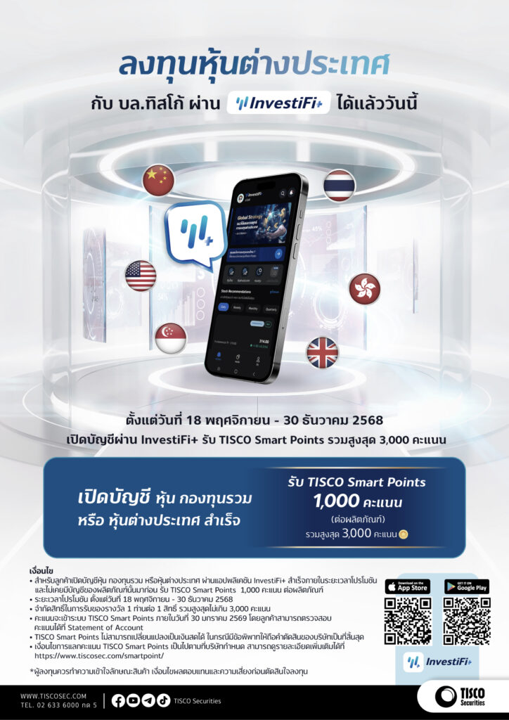 ลงทุนหุ้นต่างประเทศ บลทิสโก้ Enews BW